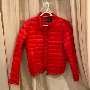 Red Down Jacket, Size S